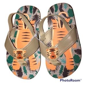 Toddler Boys Tiger Critter Sandals